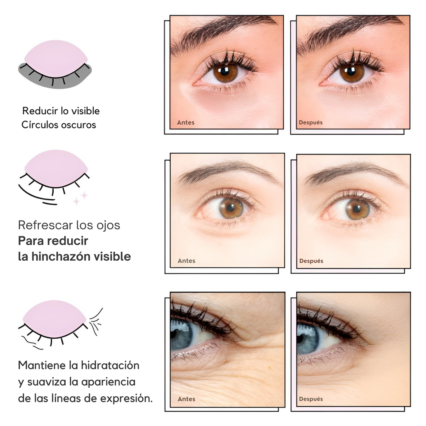 Mascarilla para Ojos Hinchados y Ojeras