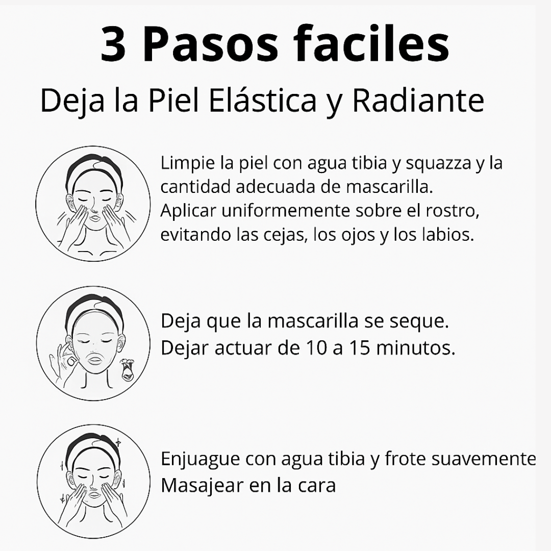 GoldenBeauty - Mascarilla exfoliante de oro | Piel joven en 28 días