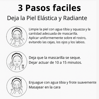 GoldenBeauty - Mascarilla exfoliante de oro | Piel joven en 28 días