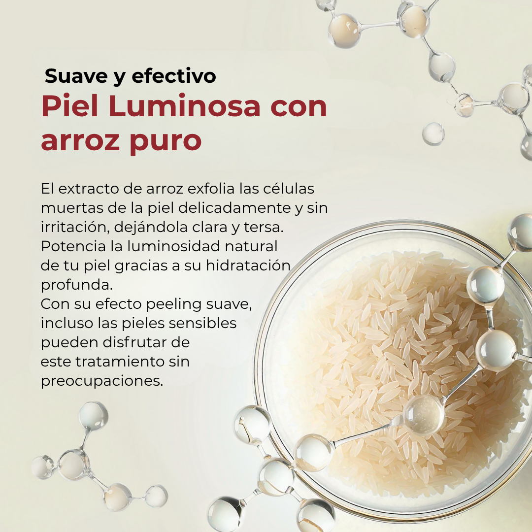 Kit Exfoliante de Arroz para una Piel Luminosa