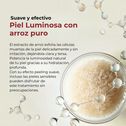 Kit Exfoliante de Arroz para una Piel Luminosa