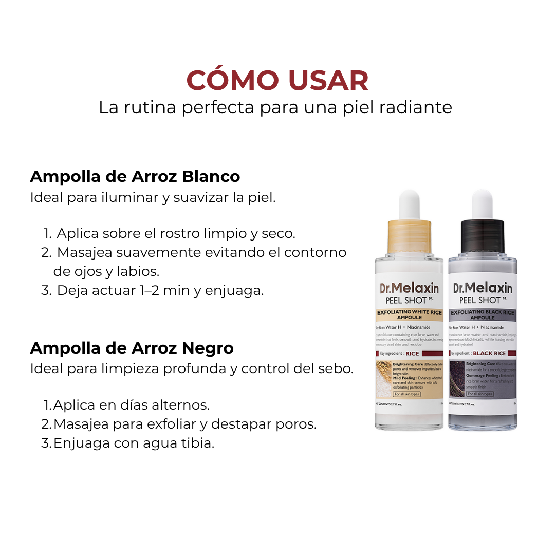 Kit Exfoliante de Arroz para una Piel Luminosa
